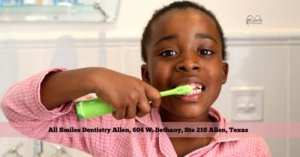 Child brushing their teeth