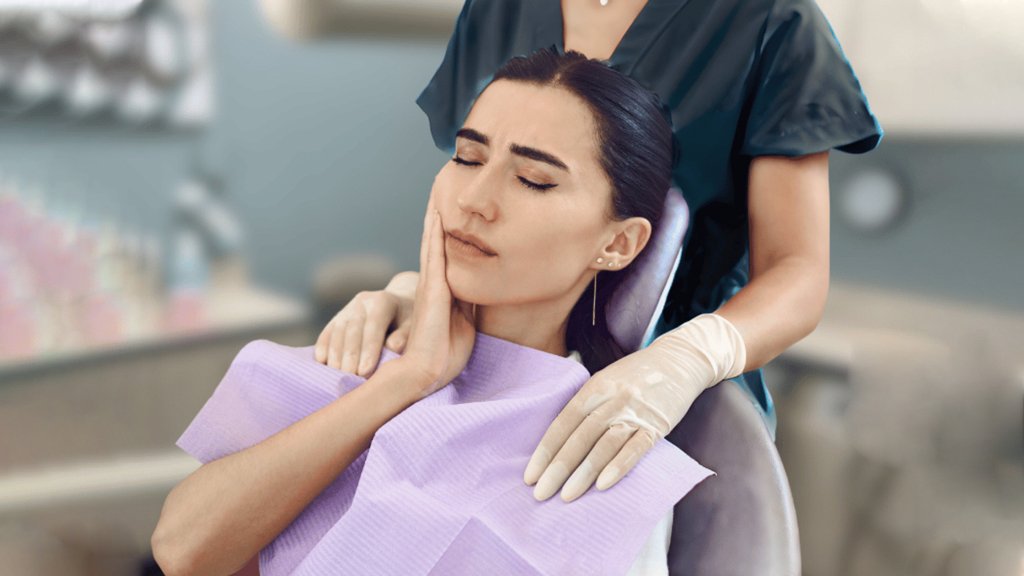 Patient with a toothache needing a root canal
